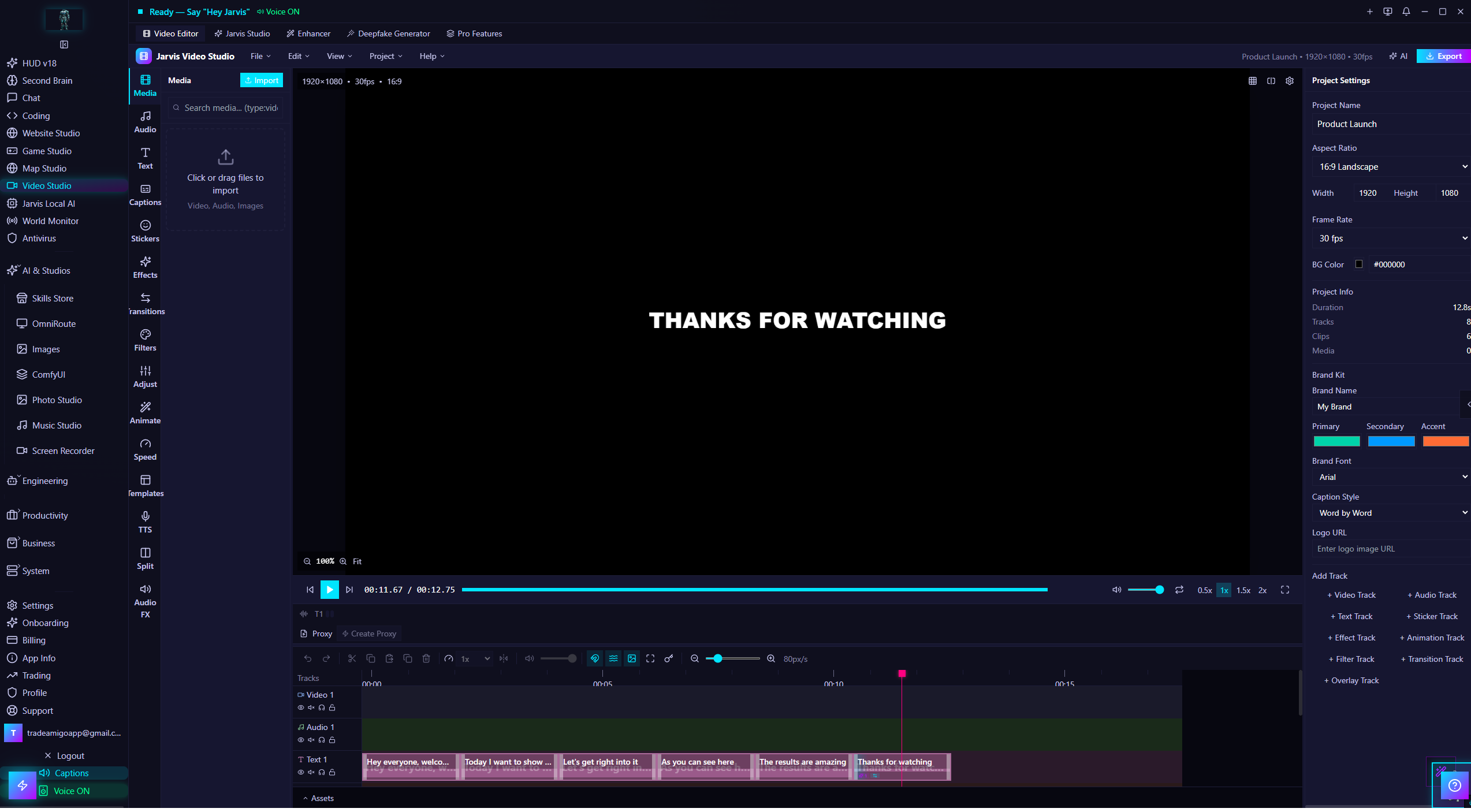AI video studio